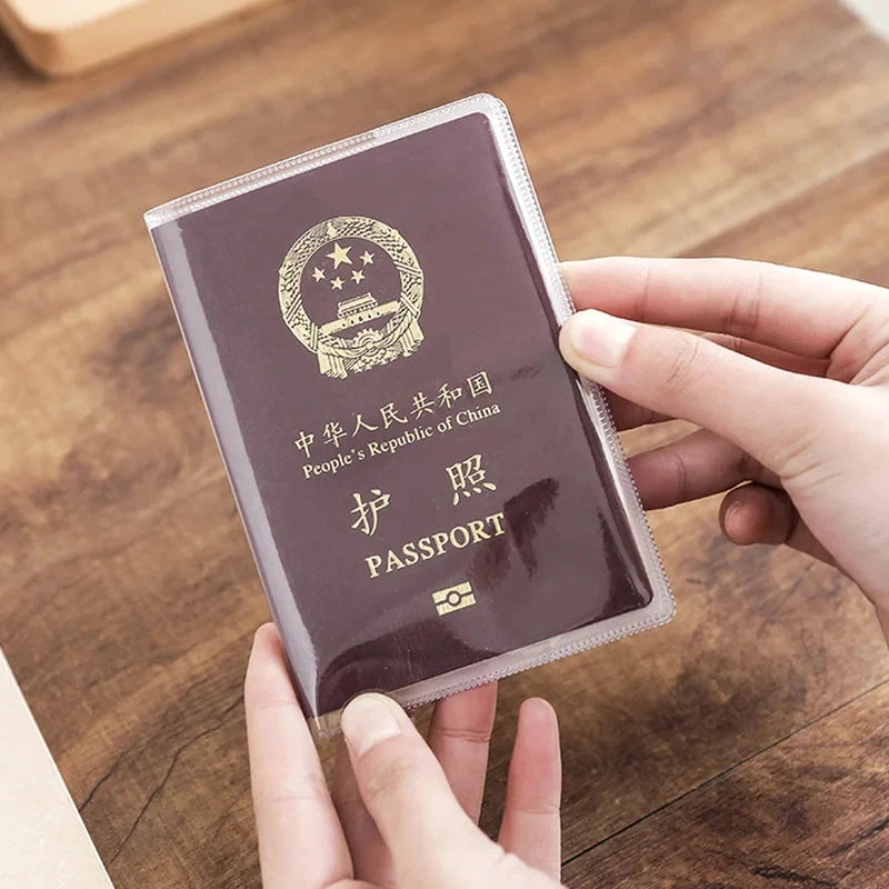 Frosted PVC Passport Cover – Waterproof Document Case 1-3 Pcs Passport Cover PLUSH