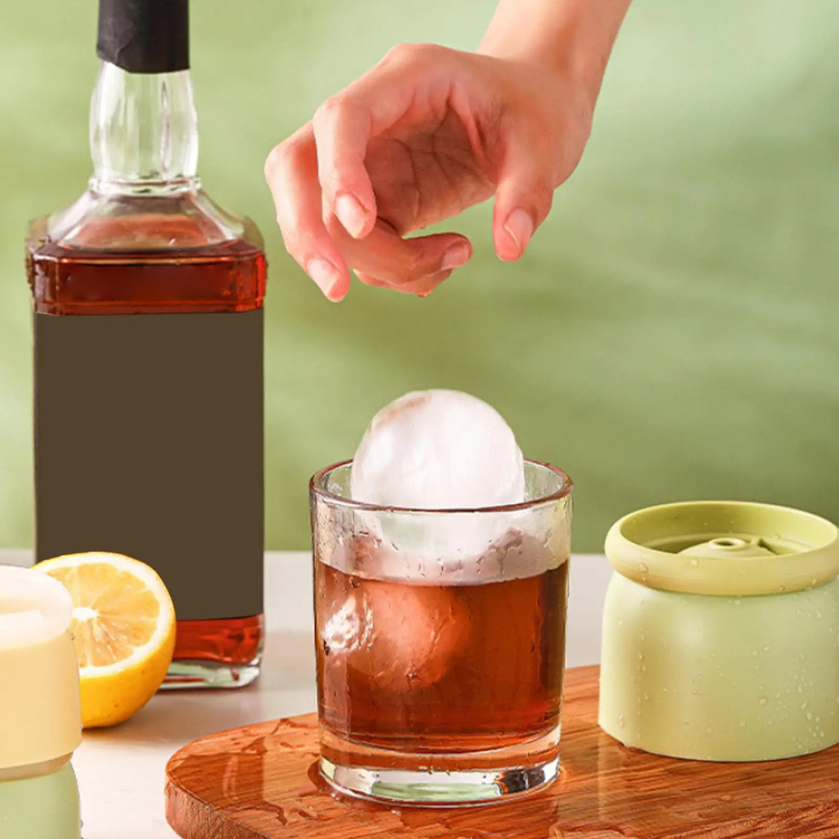 Silicone Ice Ball Mold – Sphere Ice Cube Tray for Whiskey & Cocktails Silicone Ice Mold PLUSH