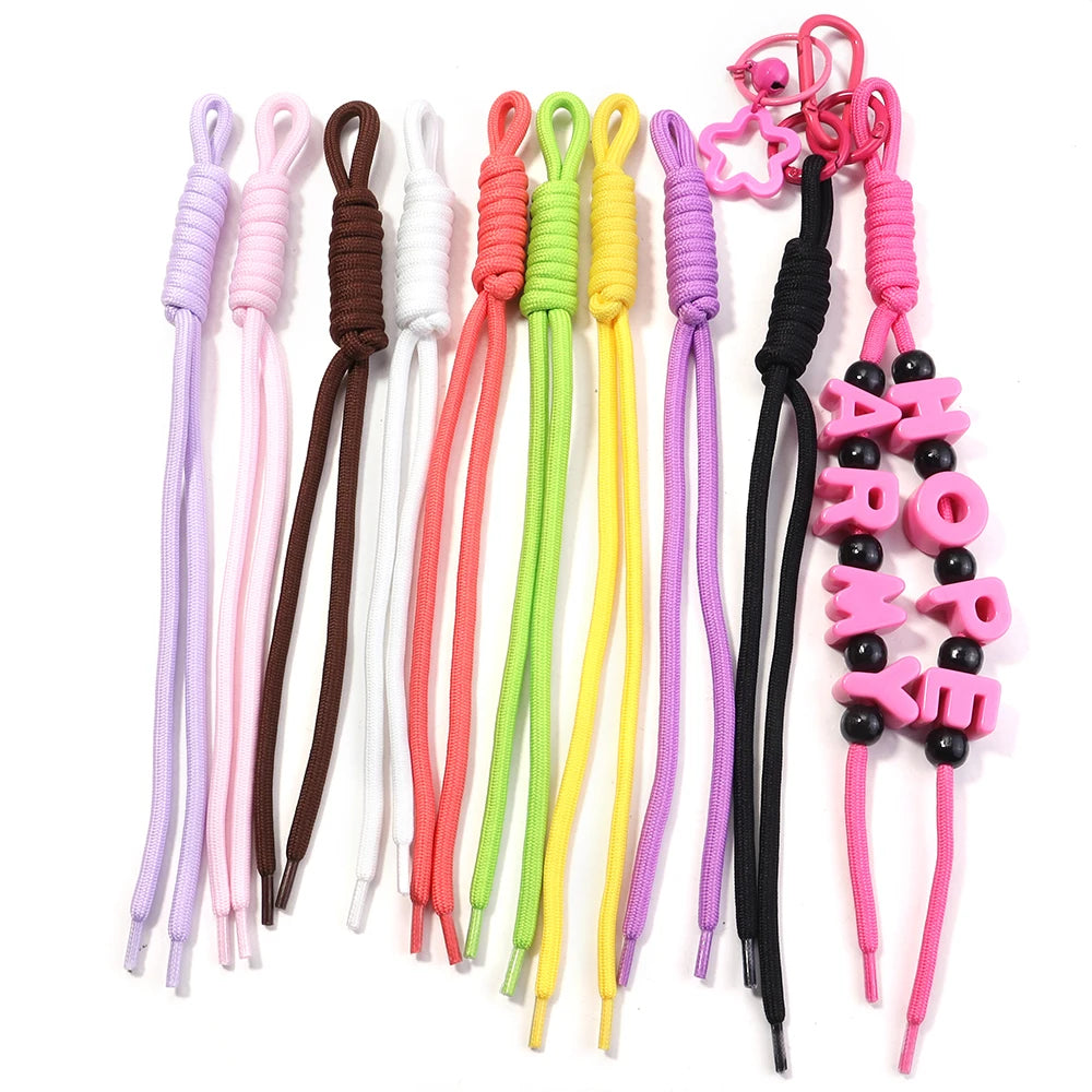 5pcs Braided Nylon Lanyard Keychain Cord – DIY Craft Supplies Braided Lanyard Cord PLUSH