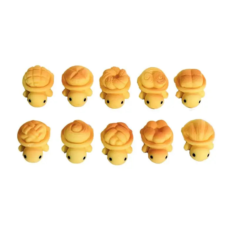 10pcs Luminous Resin Bread Turtle Miniatures – Garden Decor Miniature Garden Figurines PLUSH StyleA