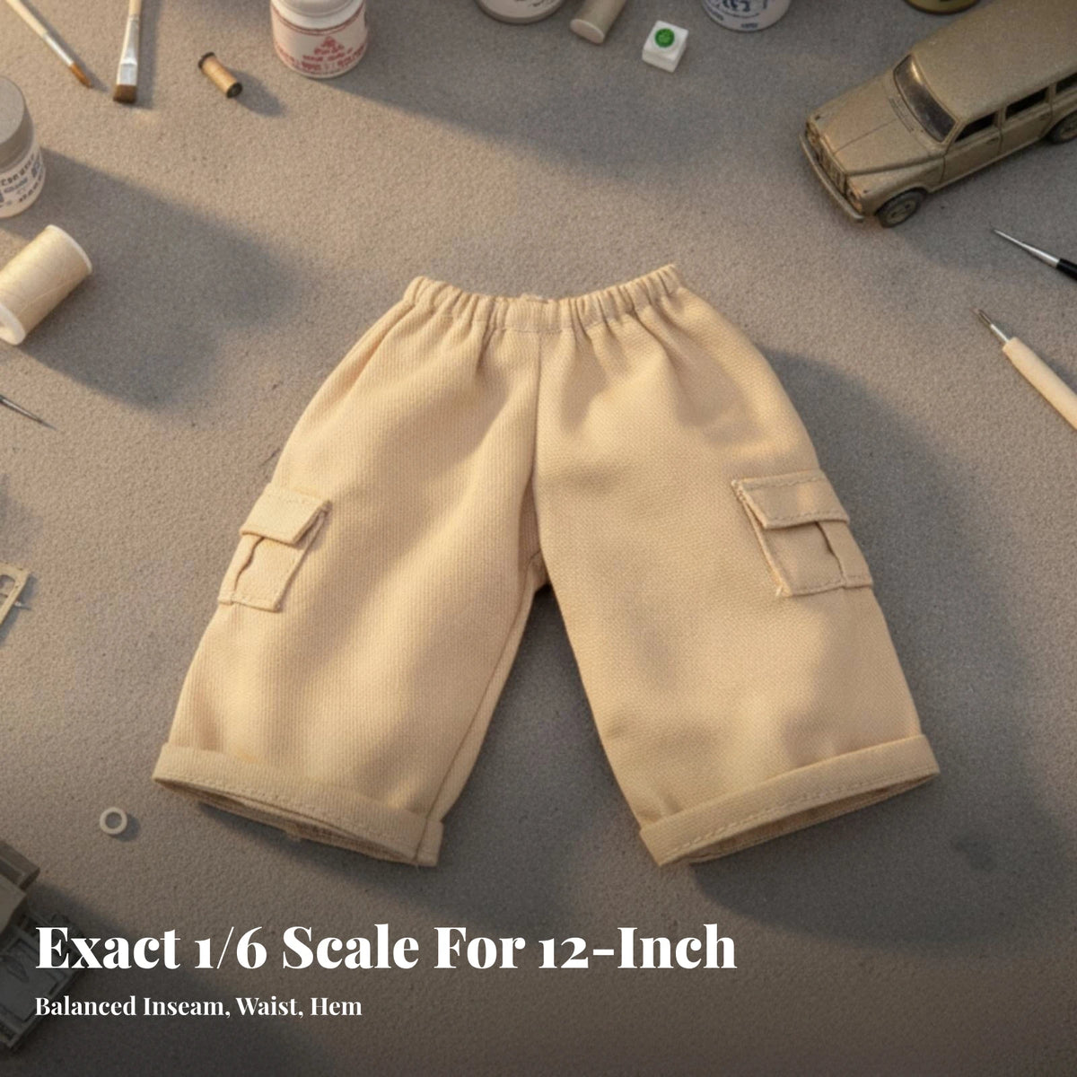1/6 Scale Cargo Doll Shorts for 12-Inch Action Figures Doll Clothing PLUSH