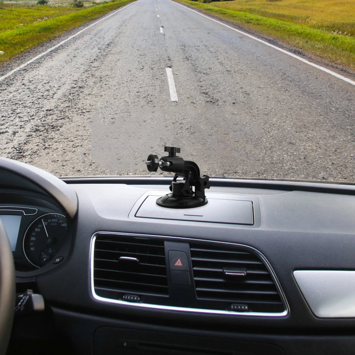 Foxnovo Action Camera Suction Cup Car Mount – Adjustable Camera Car Mount PLUSH