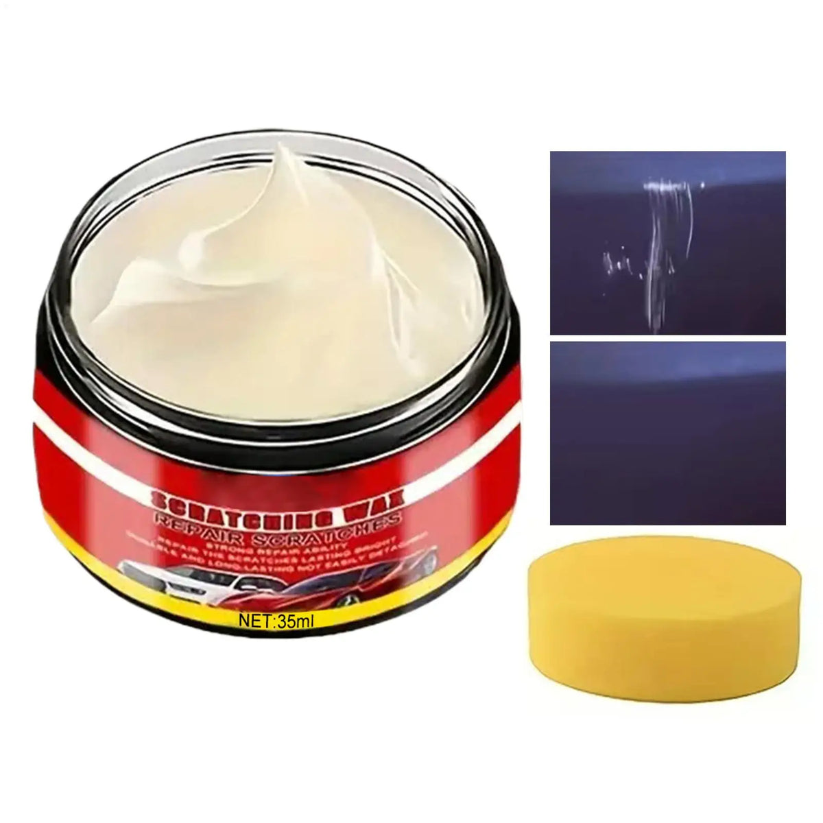 Car Scratch Remover Polish Wax – All-Color Paint Repair Car Polish Wax PLUSH
