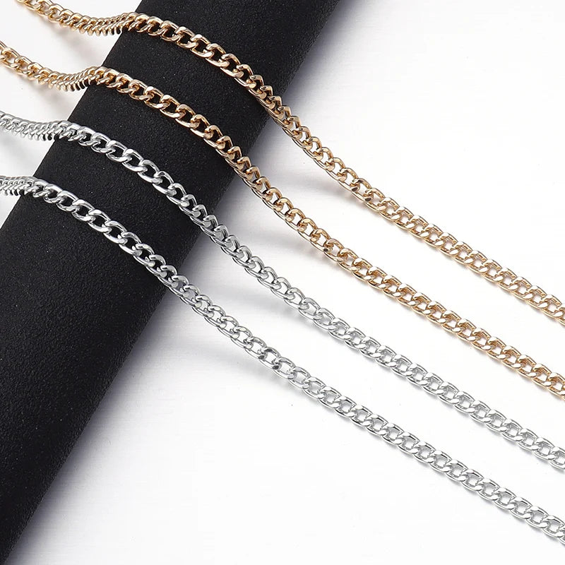 5 Yards Aluminum Cross Twisted Link Chain – DIY Jewelry Making Jewelry Chain PLUSH