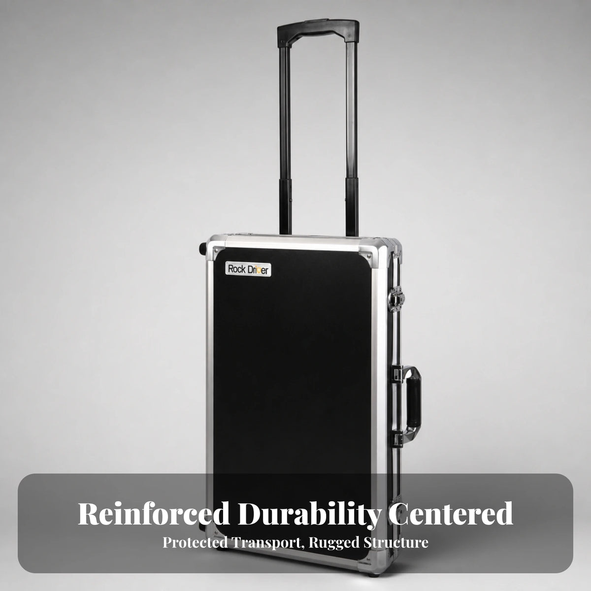 Rolling Effects Case – Padded Pedal Board Case with Wheels Pedal Board Case PLUSH