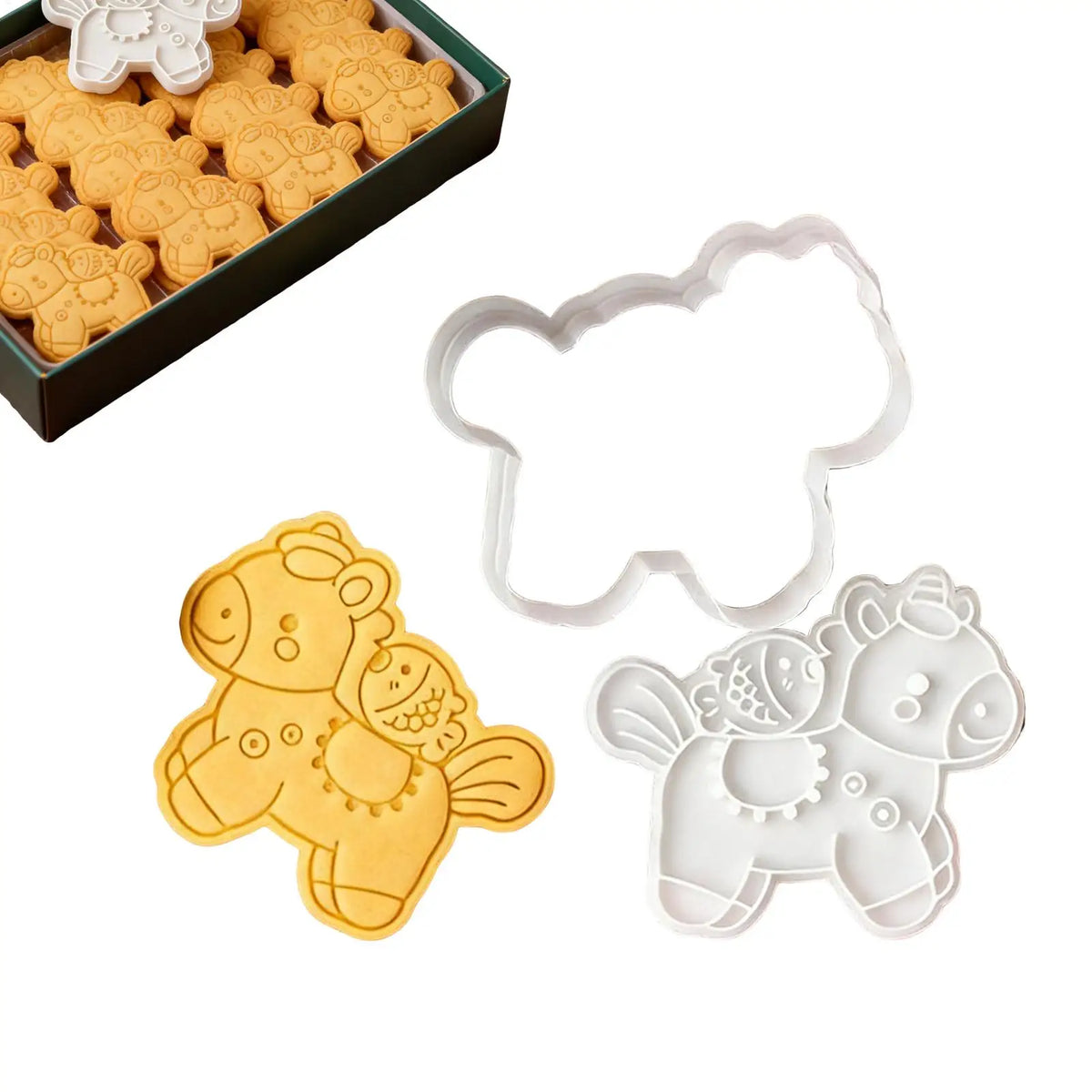 2026 Year of the Horse Cookie Cutter – DIY Fondant Mold Cookie Cutter Mold PLUSH