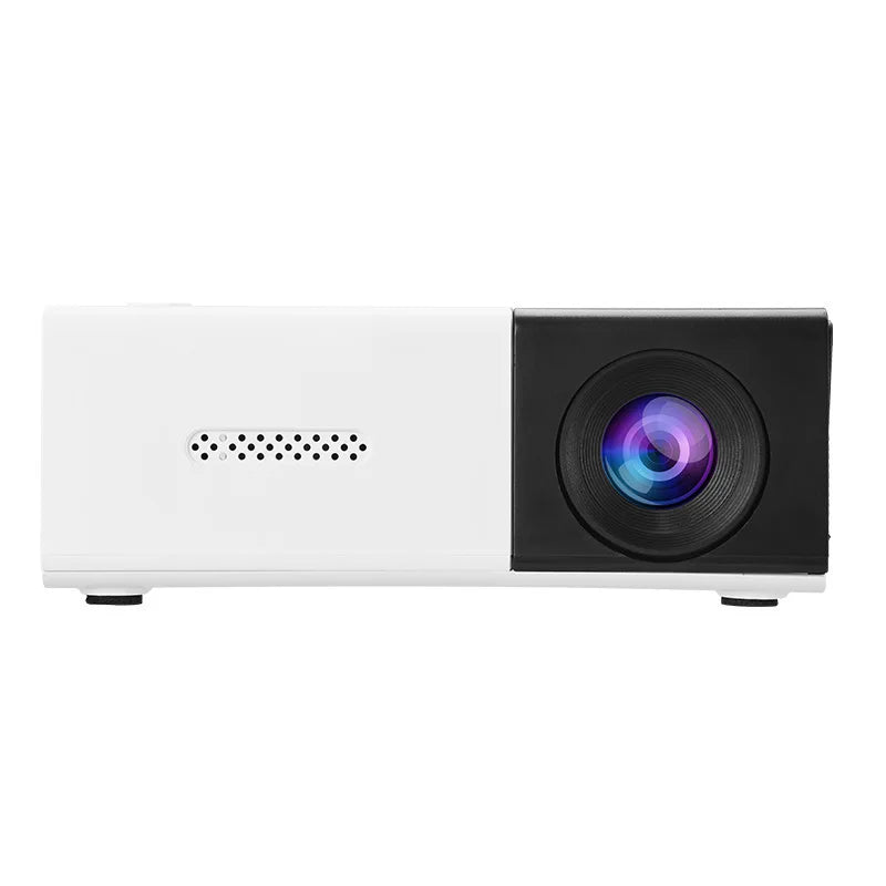 Portable 1080P Projector USB Remote – Phones, Tablets & Laptops Portable Projector PLUSH black white USB Type-C