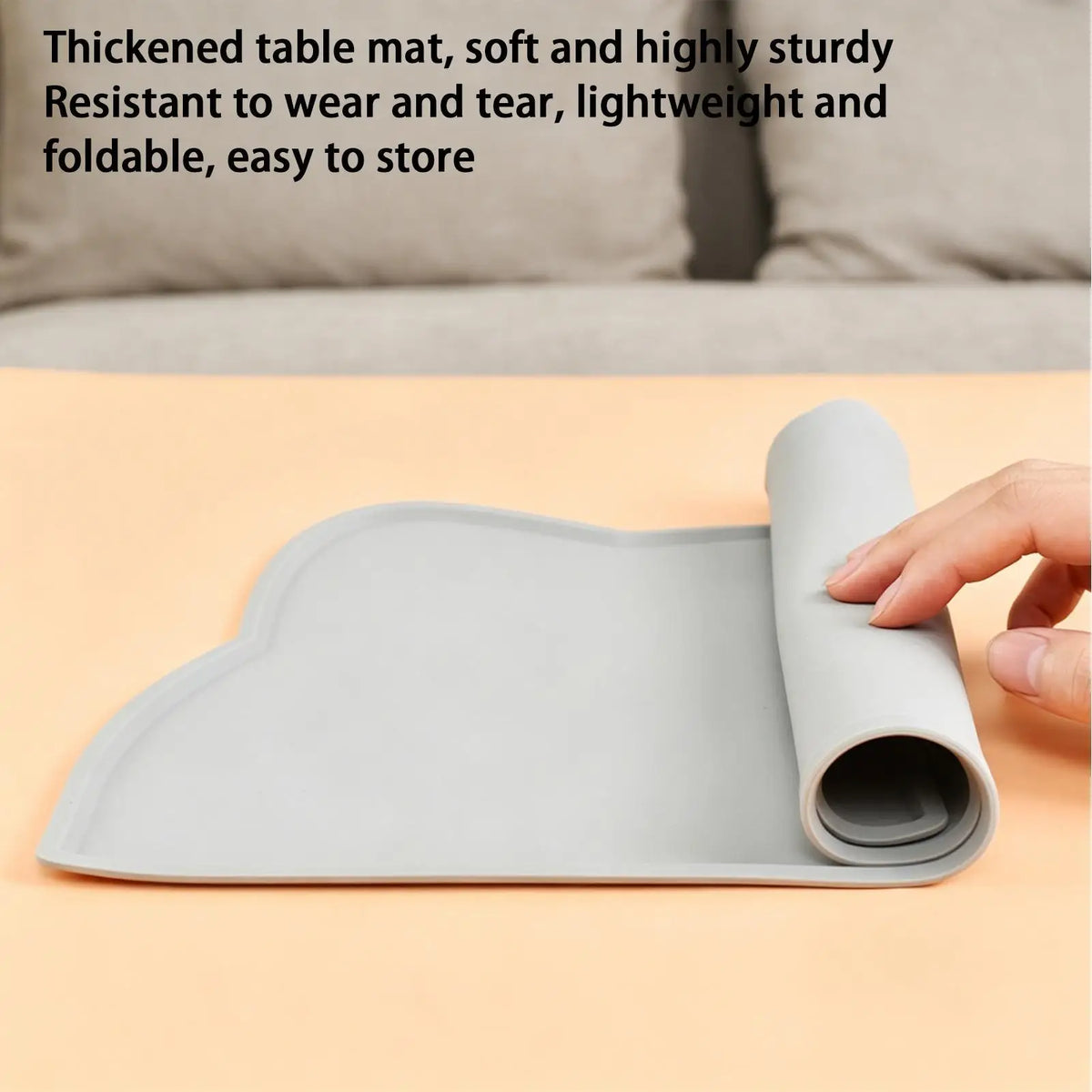 Silicone Pet Feeding Mat – Non-Slip Waterproof Dog & Cat Bowl Pad Pet Feeding Mat PLUSH