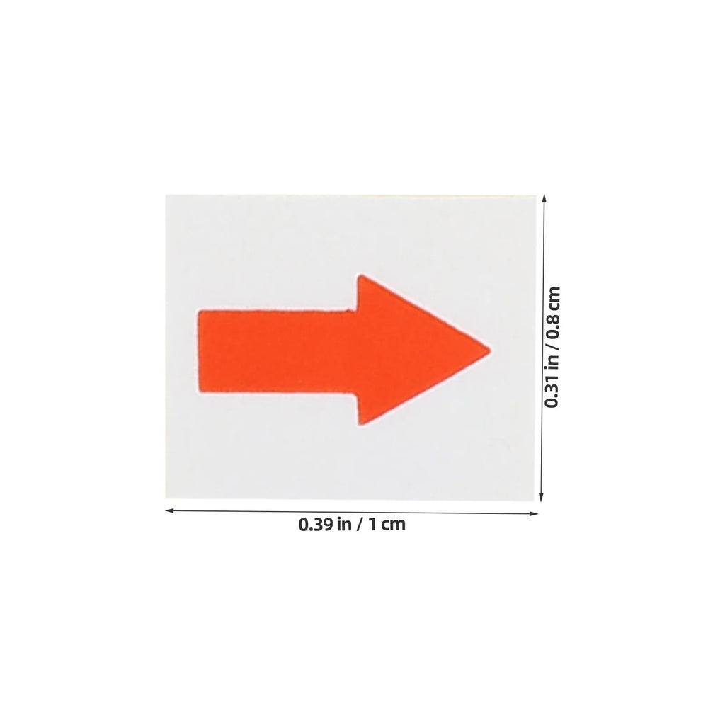 60 Sheets Red Arrow Sticker Labels – Direction & Warning Tags Arrow Sticker Labels PLUSH