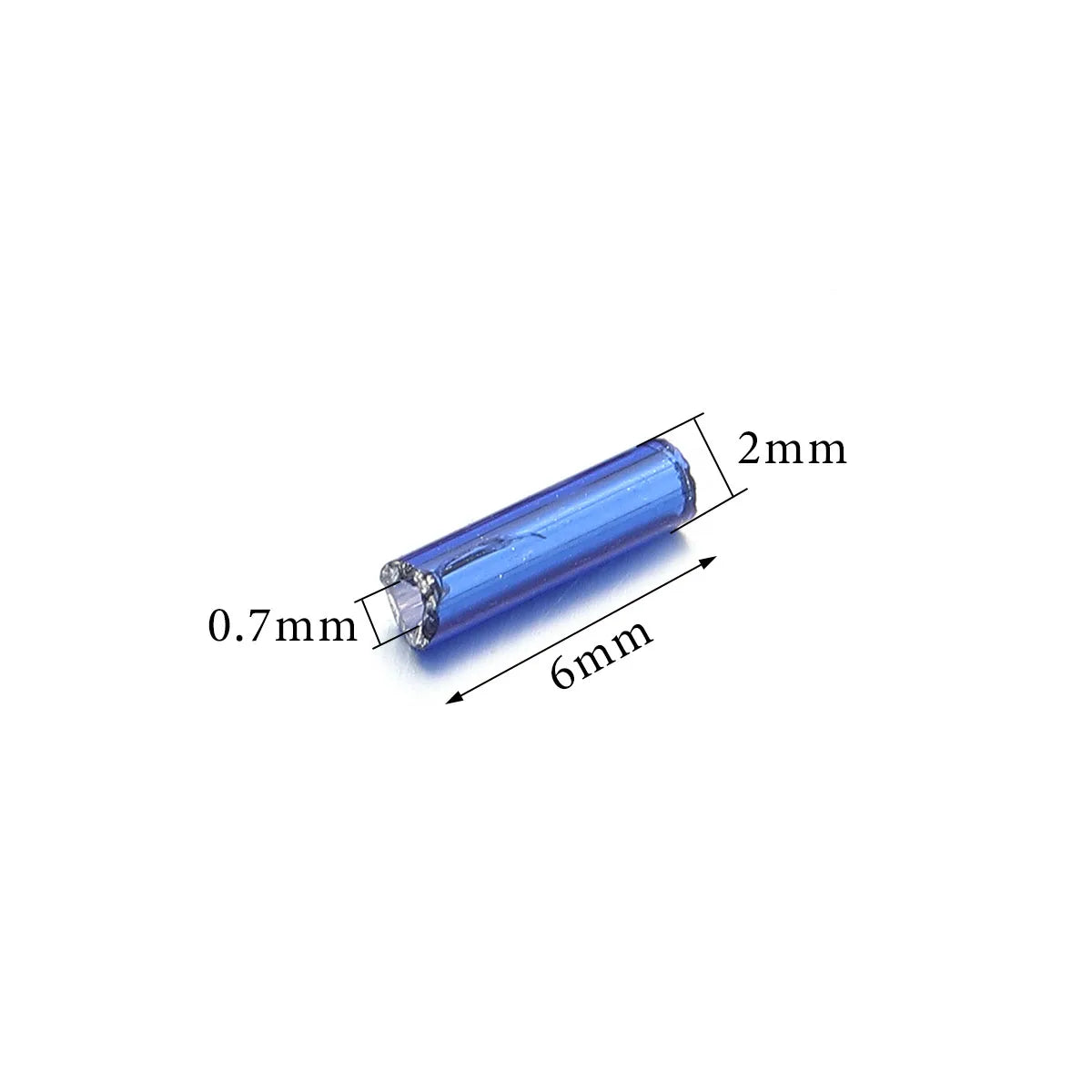 10g 2mm Glass Tube Rice Seed Beads – DIY Jewelry Spacers Glass Seed Beads PLUSH