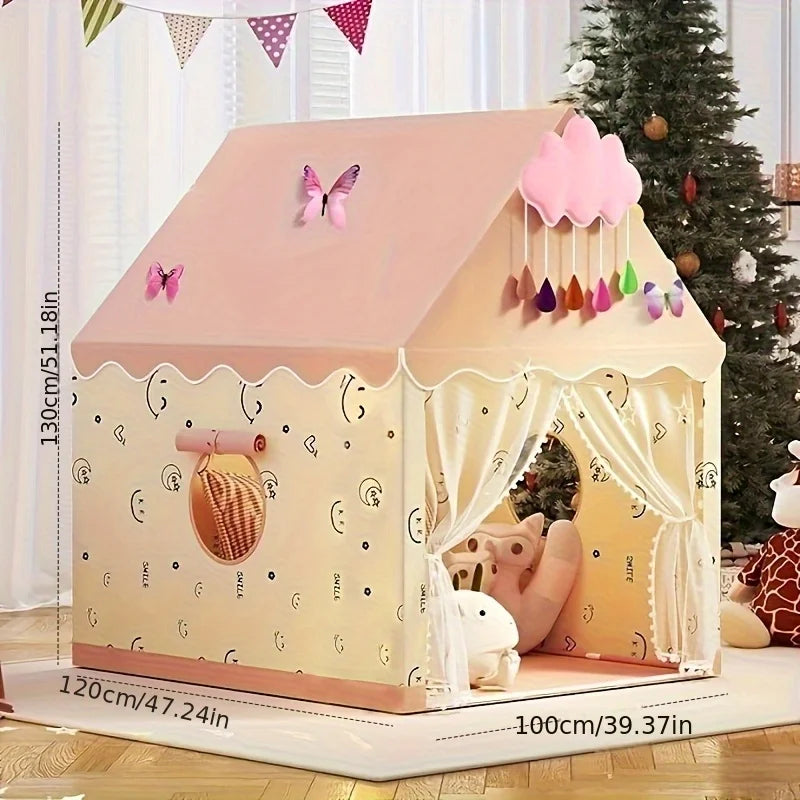 Princess Fairy Tale Kids Play Tent – Pink Cottage Style Kids Play Tent PLUSH