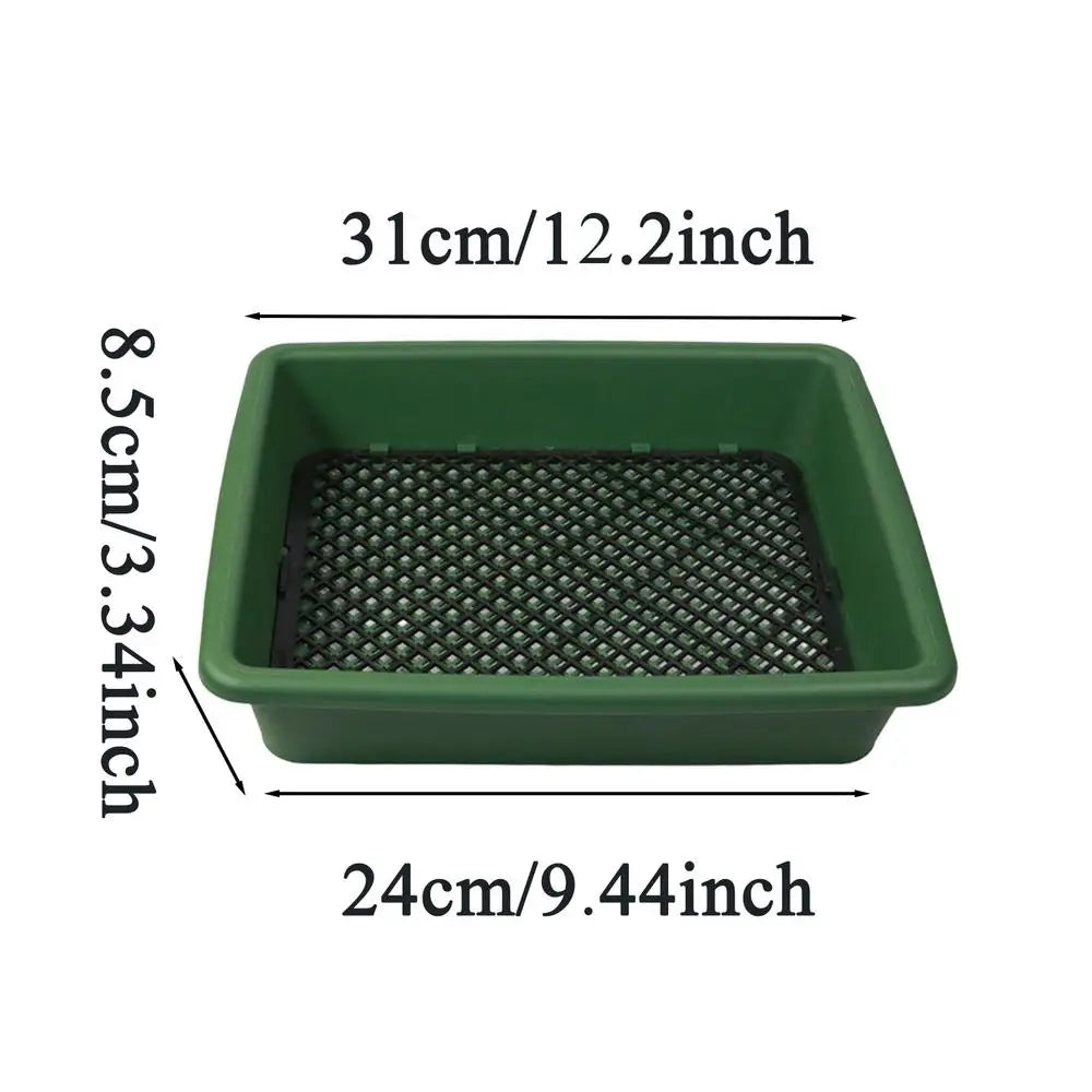 Plastic Soil Sifter & Sieve – Garden Stone Filtering Tool Garden Sifter Tool PLUSH Square green