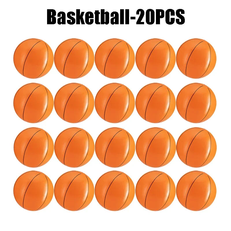 Inflatable Sports Beach Balls 24-Pack – Kids Pool & Beach Toy Inflatable Beach Toy PLUSH Basketball-20PCS