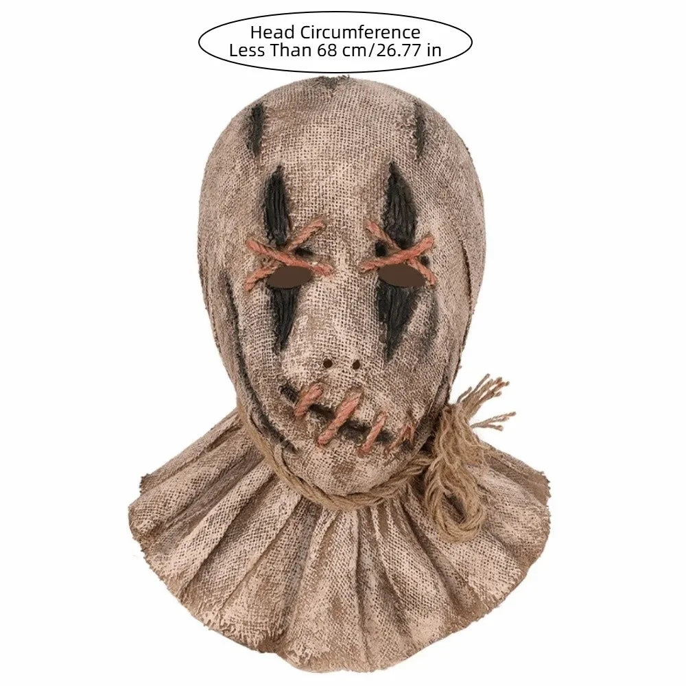 Latex Scarecrow Zombie Halloween Full Head Mask – Cosplay Halloween Latex Mask PLUSH
