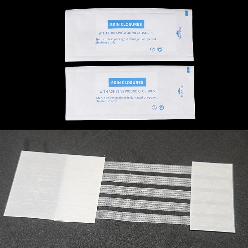Sterile Skin Closure Strips – First Aid Adhesive Travel Kit Wound Closure Strips PLUSH
