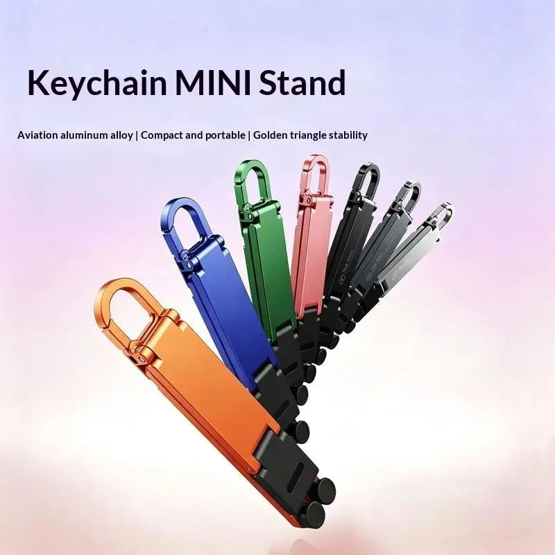 Mini Foldable Keychain Phone Stand – Multi-Angle Hands-Free Phone Stand PLUSH