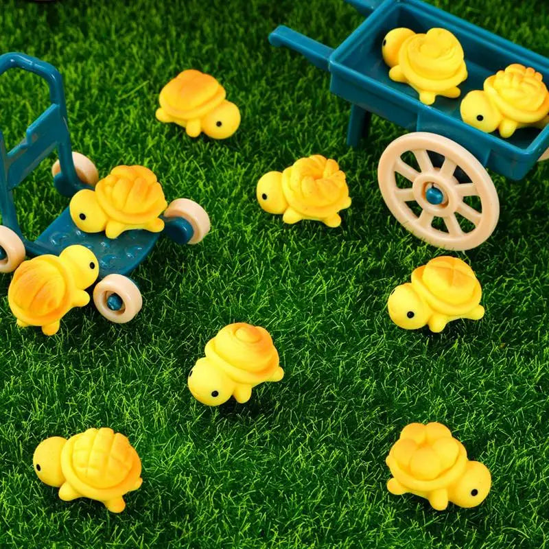 10pcs Luminous Resin Bread Turtle Miniatures – Garden Decor Miniature Garden Figurines PLUSH