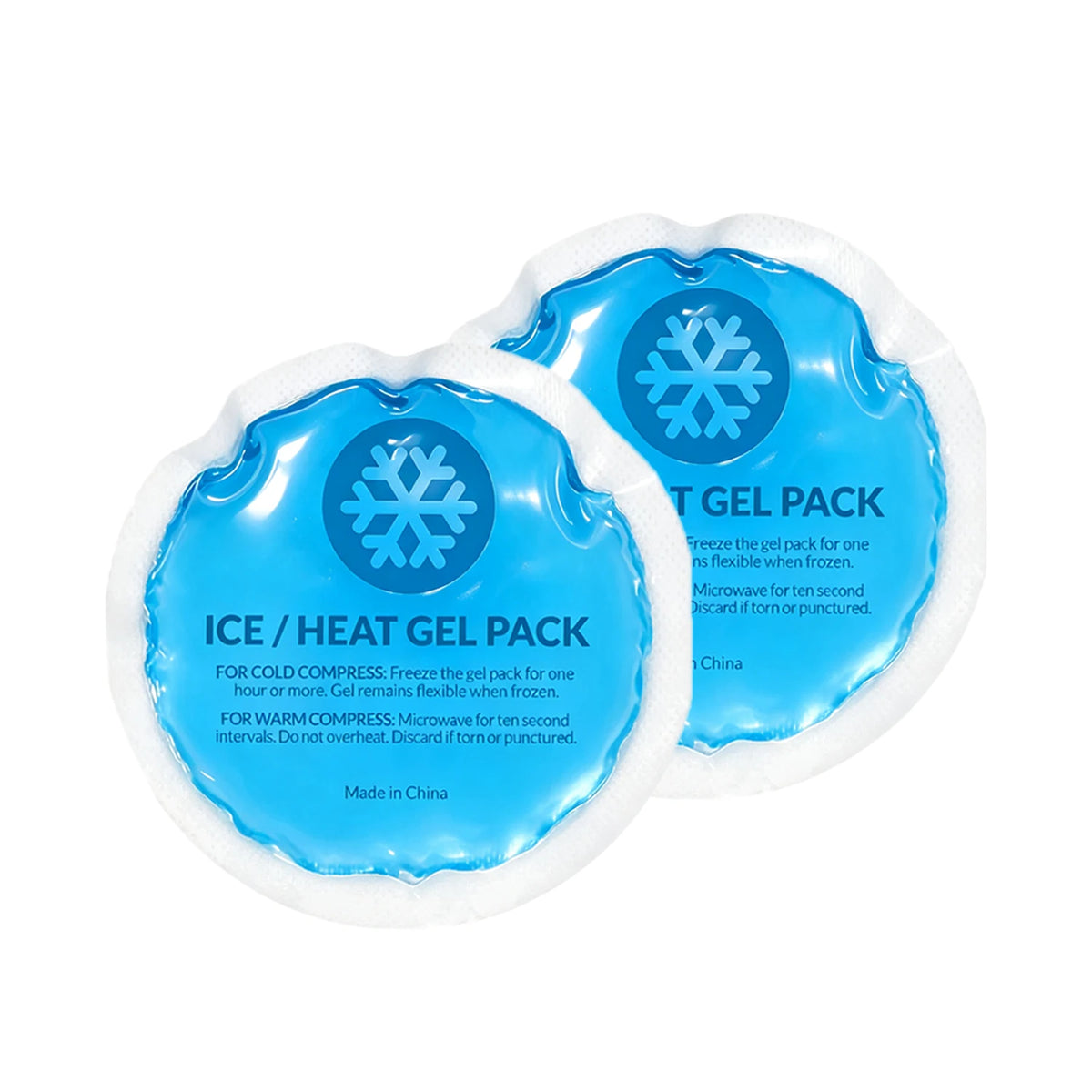 Reusable Gel Ice Pack – Hot & Cold Compress with Cloth Backing Hot Cold Gel Pack PLUSH 2PCS