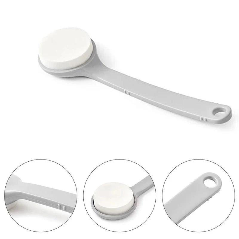 Long Handle Sponge Back Scrubber – Body Exfoliating Bath Brush Bath Back Scrubber PLUSH