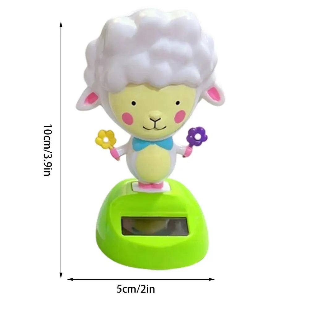 Solar Dancing Animal Dashboard Ornament – Swinging Decor Toy Solar Dancing Figurine PLUSH B