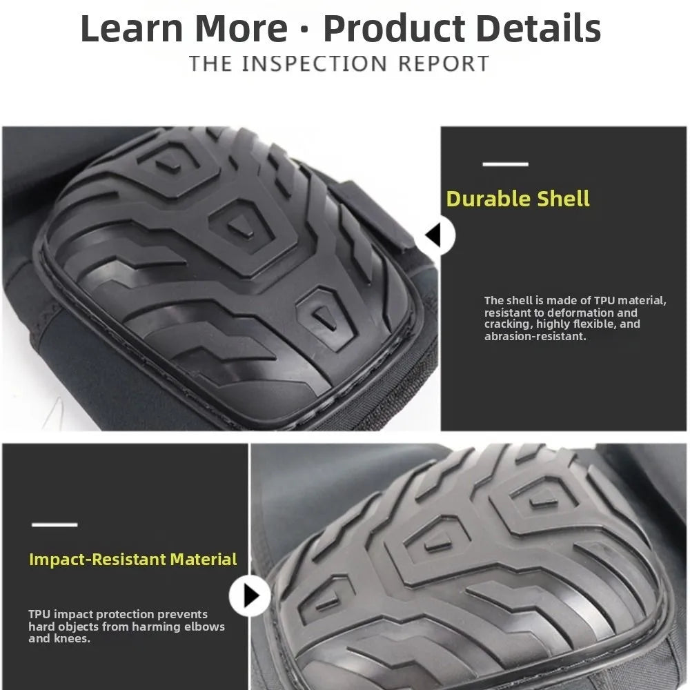 Professional Gel Knee Pads EVA Foam Adjustable Straps – 1 Pair Gel Knee Pads PLUSH