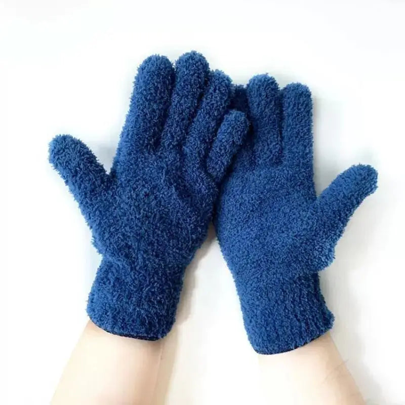Microfiber Dusting Gloves – Stretchable Lint-Free Cleaning Mitts Microfiber Cleaning Gloves PLUSH A13