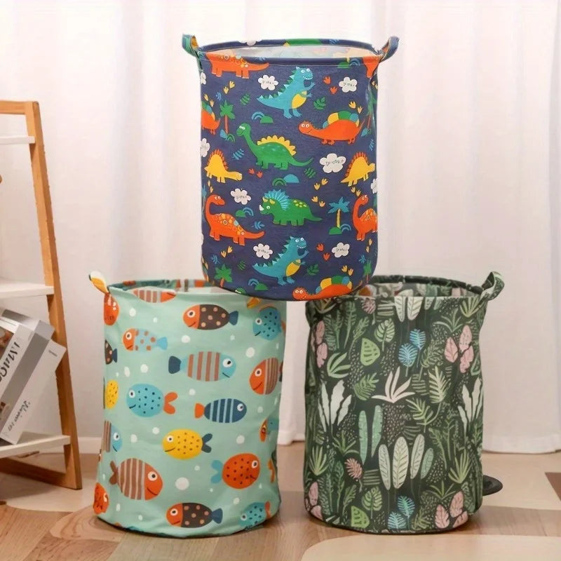 Dinosaur Fabric Storage Basket – Large Capacity Home Organizer Fabric Storage Basket PLUSH