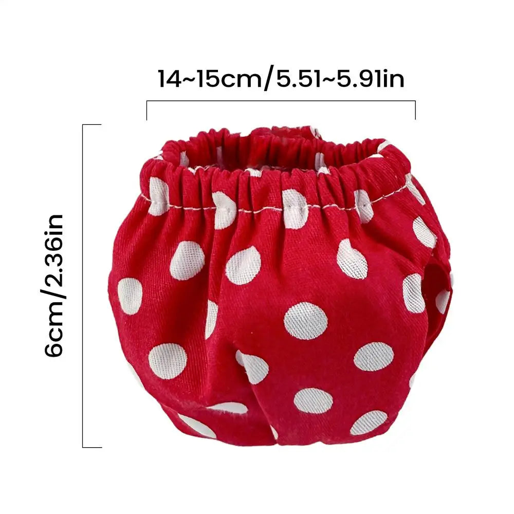 Reusable Small Pet Diapers for Squirrels, Ferrets & More Small Pet Diapers PLUSH Red 1PC