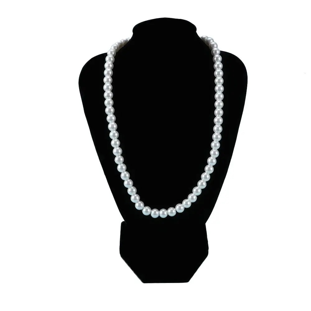 Women's Freshwater Pearl Strand Necklace White 7-8mm Pearl Strand Necklace PLUSH