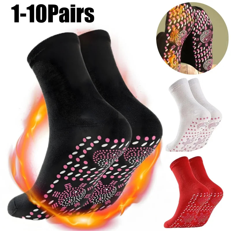 Tourmaline Self-Heating Mid-Calf Socks – Warm Women's Socks Thermal Knit Socks PLUSH