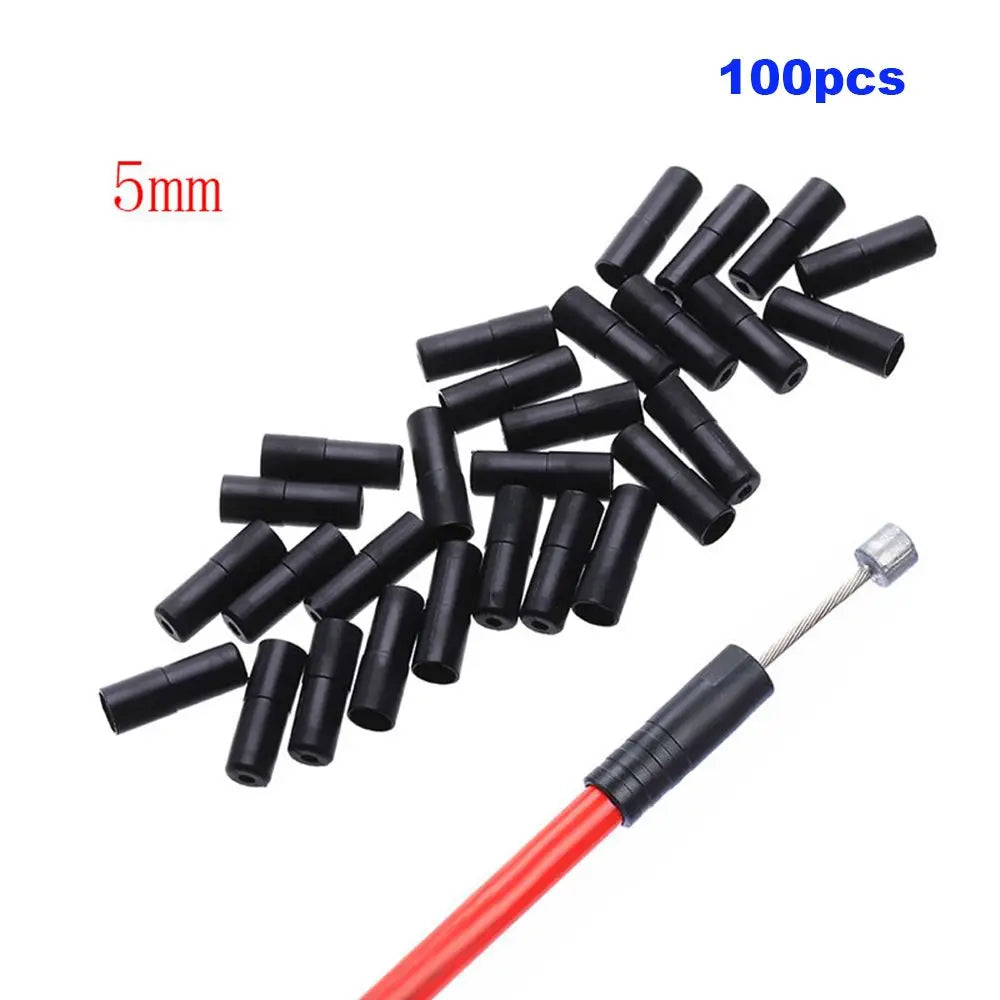 100pcs Bike Cable End Caps – Shift & Brake Line Ferrules Bike Cable End Caps PLUSH