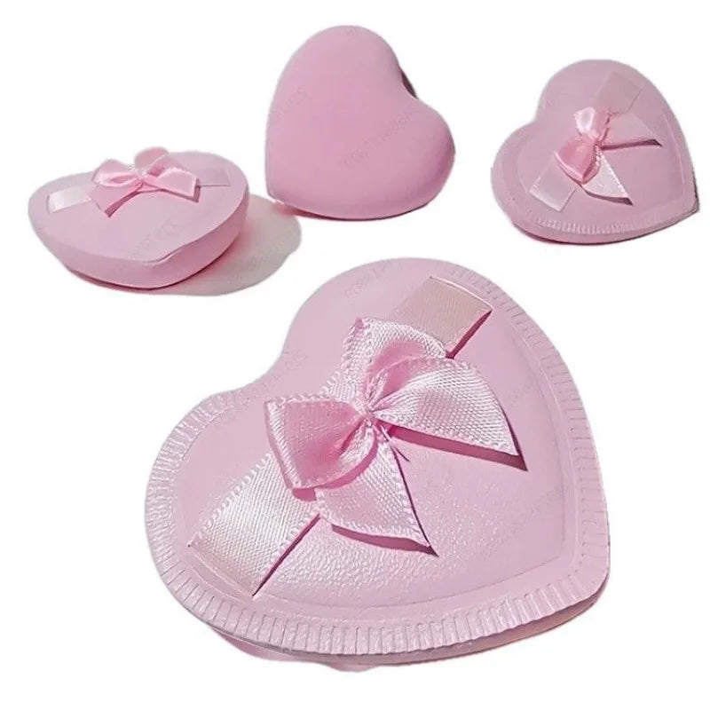 Heart Bow Air Cushion Powder Puff – Dry & Wet Use | Purple Makeup Powder Puff PLUSH