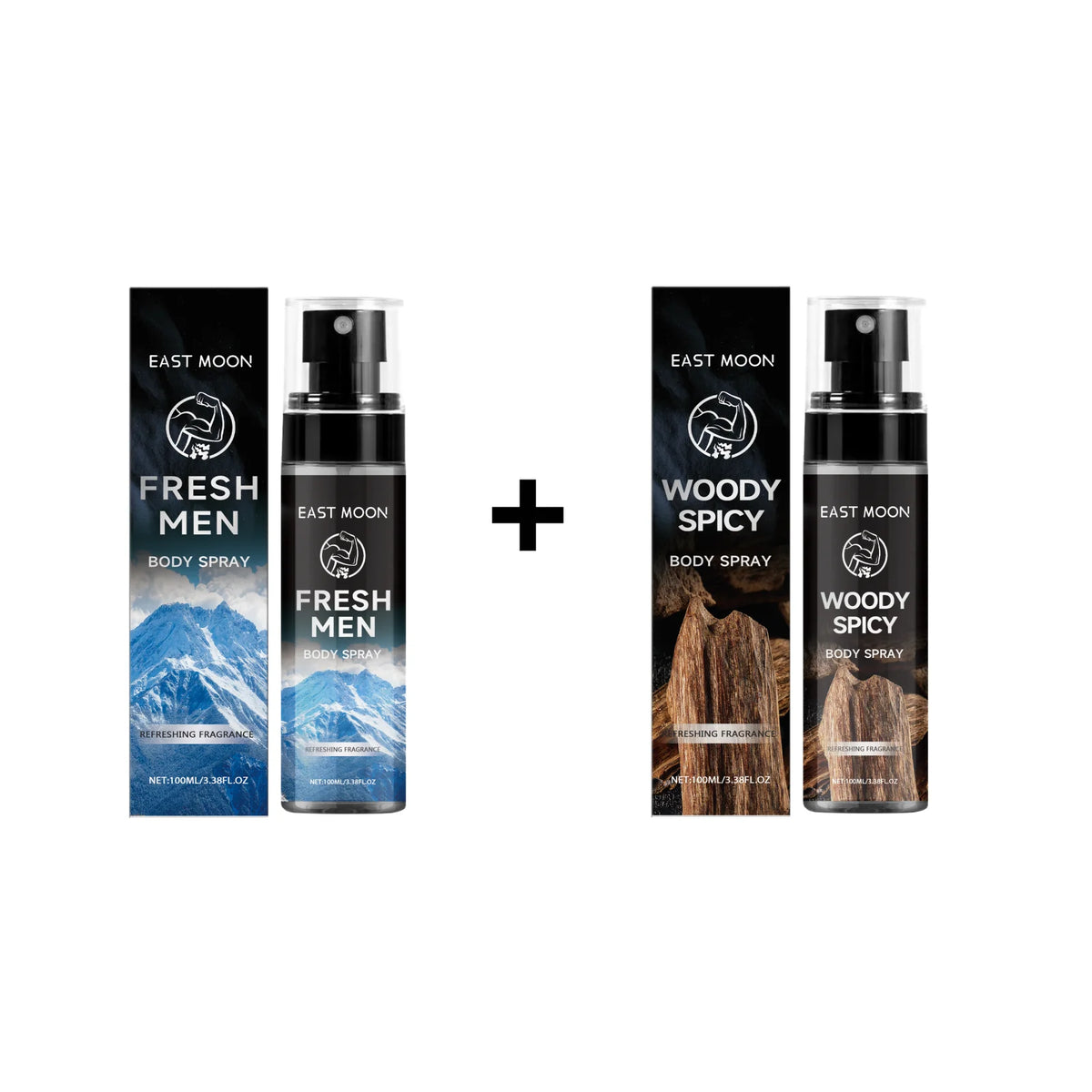East Moon Sandalwood Men's Deodorant Fragrance Spray 100ml Men's Deodorant Spray PLUSH 2 Colors