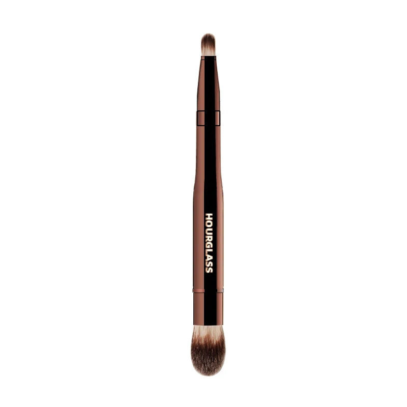 Hourglass Double-Headed Makeup Brush – Concealer & Highlight Makeup Brush PLUSH Default Title