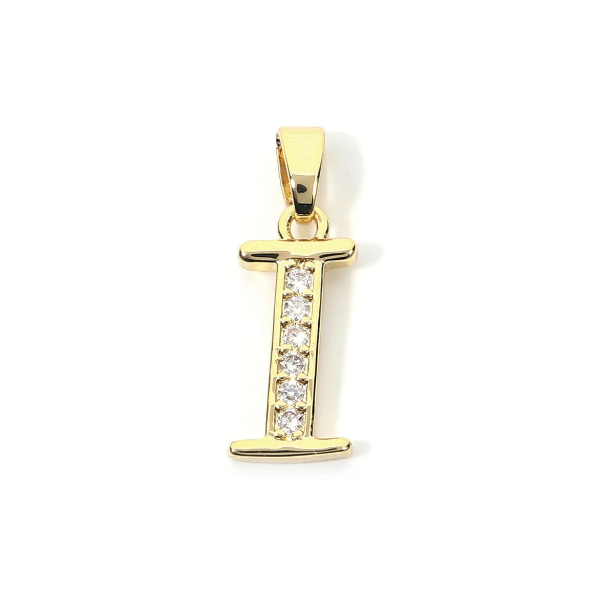 Metal A-Z Zircon Initial Letter Charm Pendant – DIY Jewelry