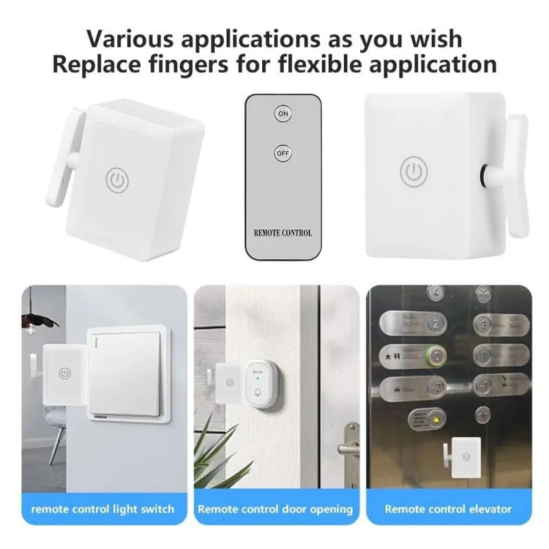 Wireless Smart Button Pusher – USB Rechargeable Remote Switch Smart Switch Robot PLUSH