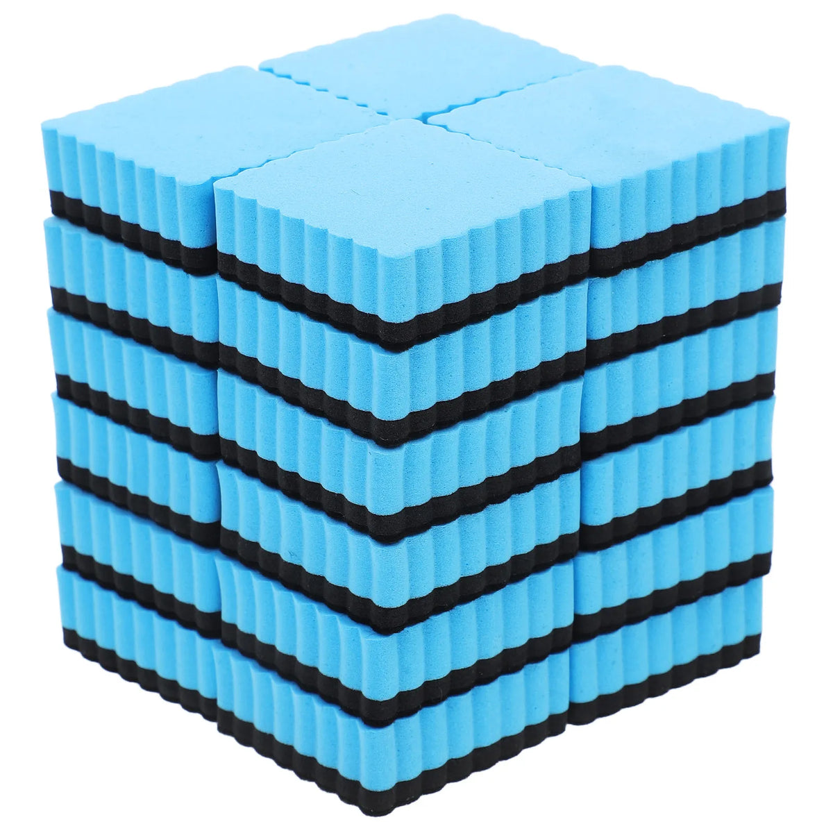 24-Pack Dry Erase Whiteboard Erasers Bulk Set – Wave Edge Whiteboard Erasers PLUSH Default Title