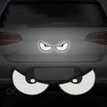 Demon Eye Reflective Stickers Car Motorcycle – 2pcs Safety Reflective Car Stickers PLUSH WHITE S Style1