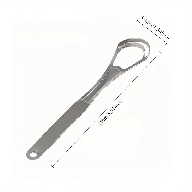 Double-Layer Tongue Cleaner & Stainless Steel Scraper Tongue Scraper PLUSH
