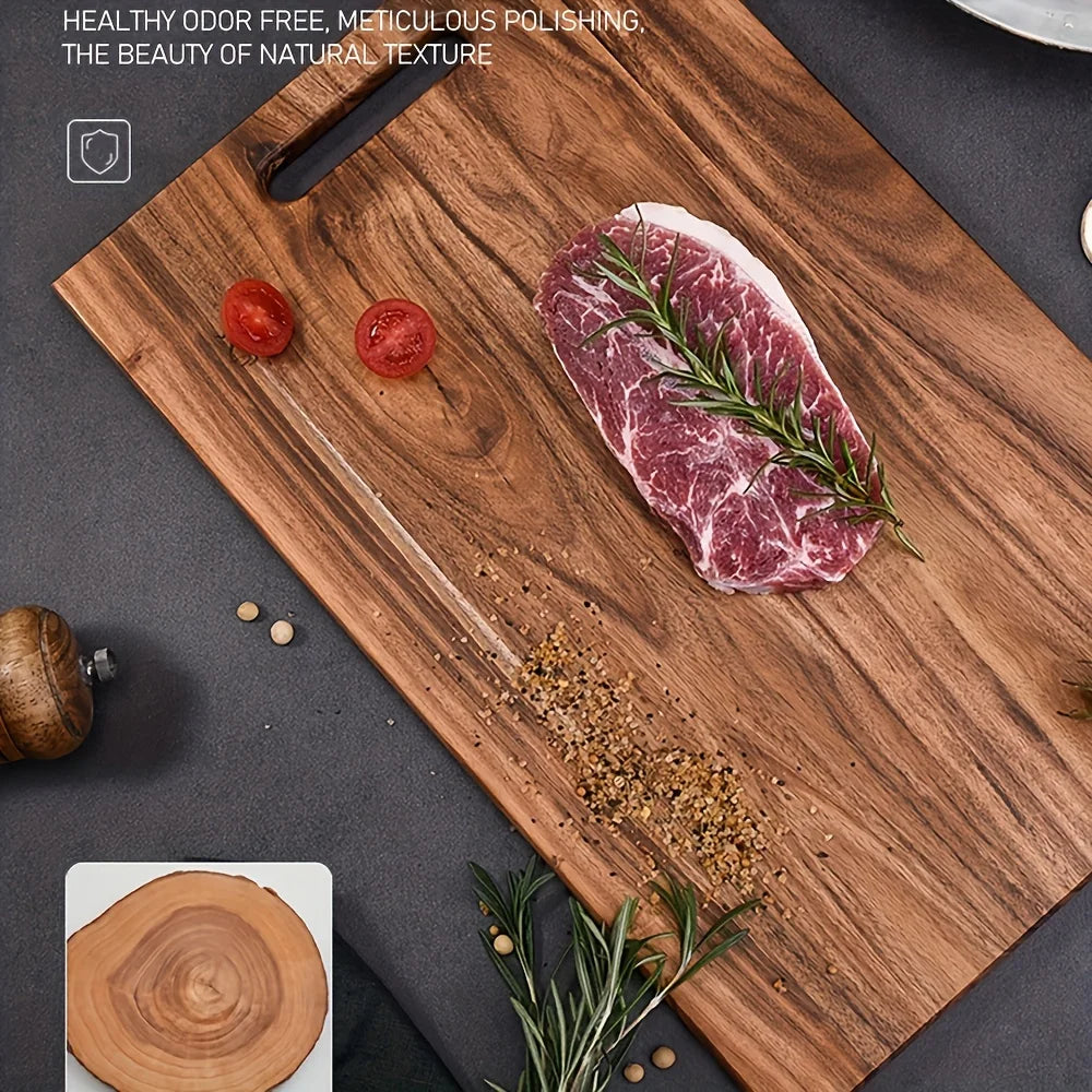 Premium Acacia Wood Cutting Board – Meat, Cheese & Veg Wood Cutting Board PLUSH