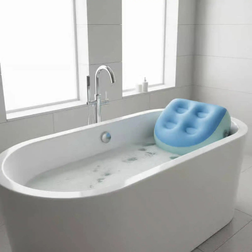 Inflatable Bath Cushion Spa Seat | Non-Slip Suction Cups Inflatable Bath Seat PLUSH