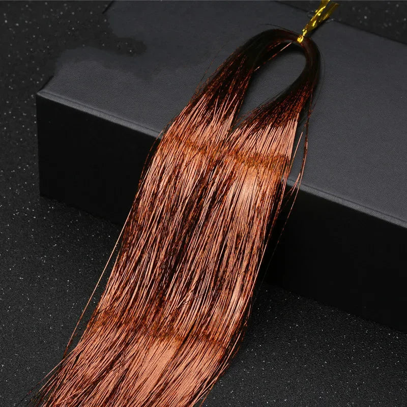 Sparkle Hair Tinsel Extensions 100cm – Colorful Braiding Dazzles