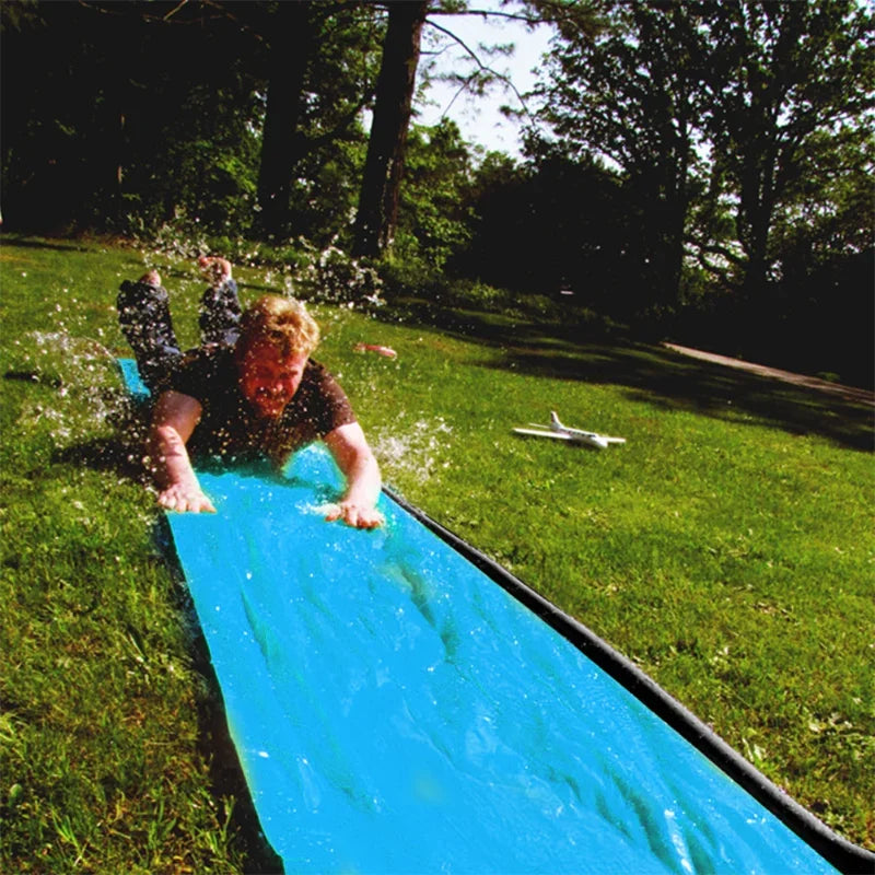 Rainbow Inflatable Water Slide – Backyard Slip & Slide Toy Outdoor Water Slide PLUSH