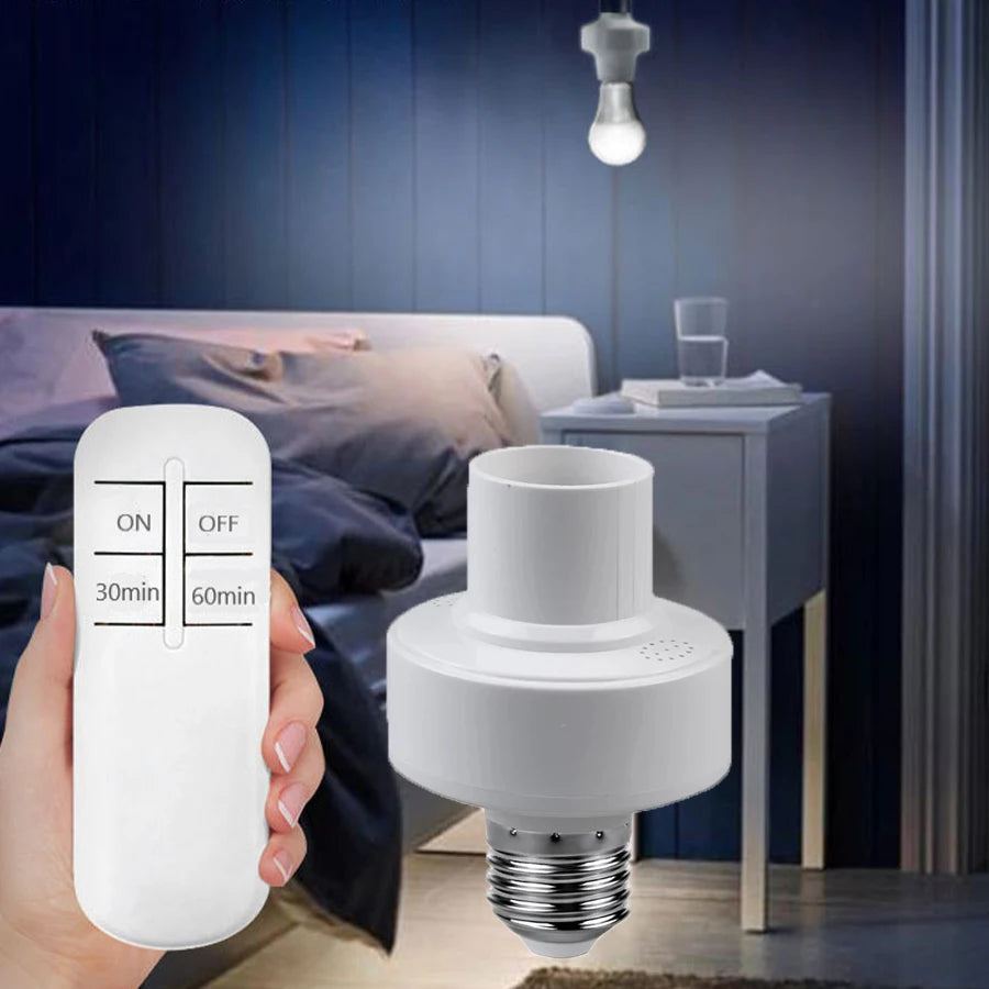 E27/E26 Wireless Remote Control Lamp Socket Adapter ON/OFF Lamp Socket Adapter PLUSH