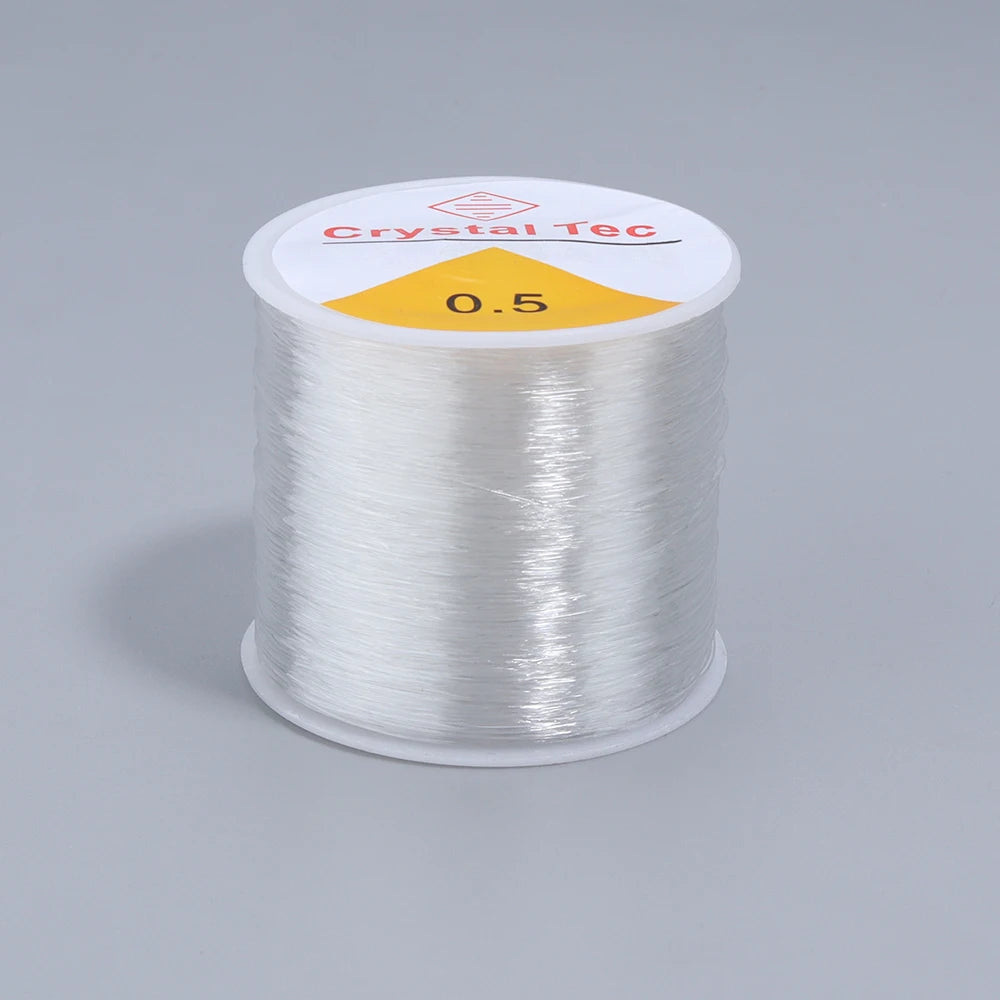 Elastic Crystal Beading Cord 0.4–1mm | DIY Jewelry Making Beading Cord PLUSH 0.5mm x 50m