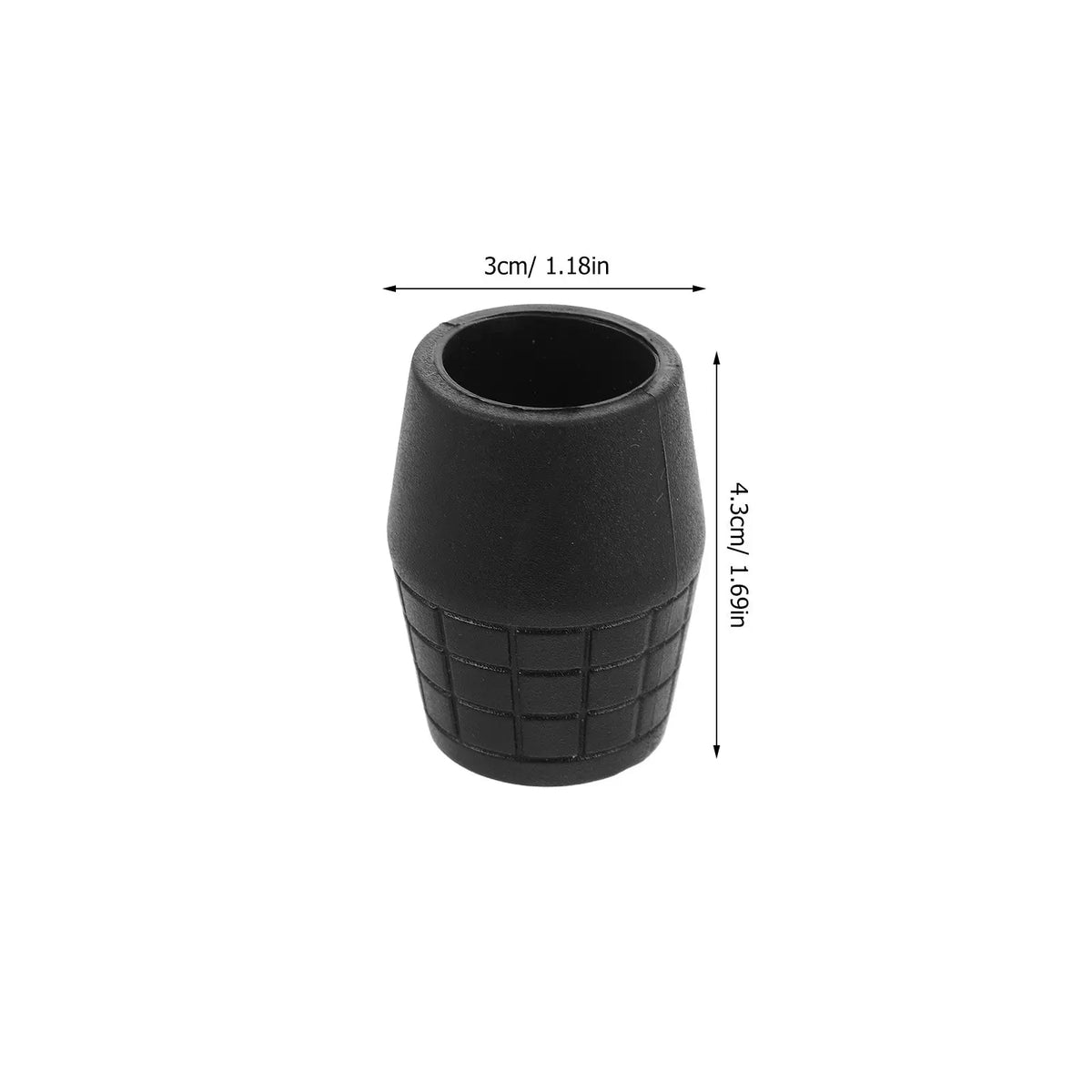 Microphone Stand Rubber Foot Pads 10-Pack | Non-Slip Caps Mic Stand Accessories PLUSH