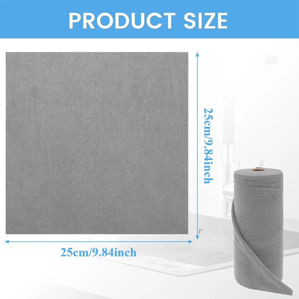 Reusable Microfiber Cleaning Wipes Roll 20-40 Pcs | Kitchen Cloths Microfiber Cleaning Wipes PLUSH
