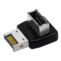 USB 3.1 Type-E 90° to Type-C Header Adapter for PC Motherboard PC Header Adapter PLUSH A1 1PC