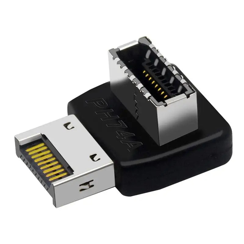 USB 3.1 Type-E 90° to Type-C Header Adapter for PC Motherboard PC Header Adapter PLUSH A1 1PC