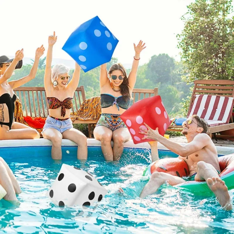 Giant Inflatable Dice Game Toy – Party, Bar & Group Fun Inflatable Dice Game PLUSH